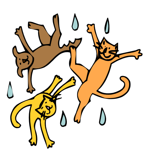 free clipart raining cats and dogs - photo #10